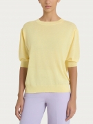 Ragno Maglia con manica a palloncino in CrÃªpe - Pale Banana