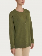 Ragno Cardigan con bottoni in CrÃªpe Lurex