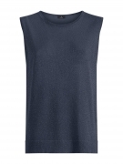 Ragno Smanicato in CrÃªpe Lurex - Bleu