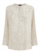 RAGNO Camicia con collo coreana a serafino in Ecoseta â Fant.Champignon