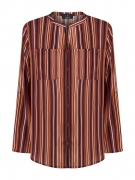 RAGNO Camicia con collo coreano in Ecoseta