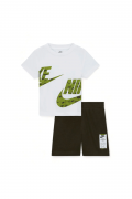 Set Nike Sportswear Club Speciality French Terry Bianco Verde Infant