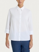 Ragno Camicia con manica 3/4 in Popeline â Bianco